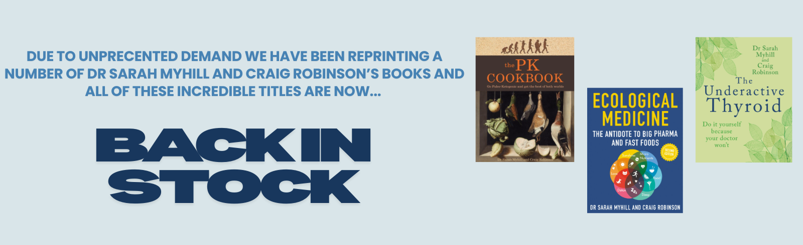 Back In Stock – Sarah Myhill